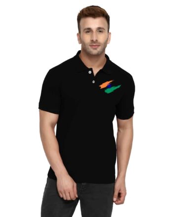 Black Unisex Polo T shirt