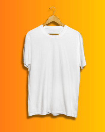White Color Round Neck Unisex T-Shirt