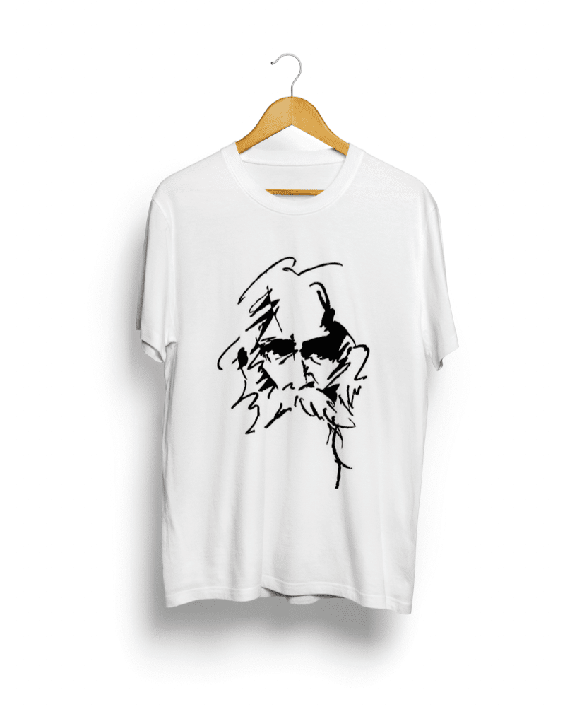 Buy Rabindranath Tagore Graphic T Shirt - OikotaanTees - Bengali Printed  T-Shirt