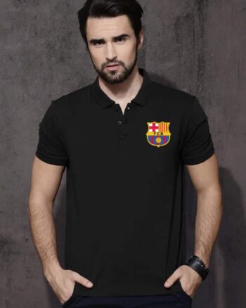 Barcelona FC Black Polo T shirt