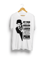 Charlie Chaplin Round Neck unisex T shirt