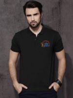 Chennai Super Kings CSK Black Unisex Polo IPL T-shirt
