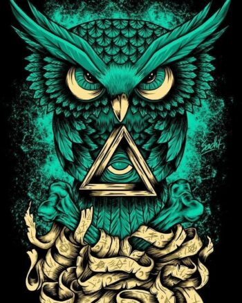 Psychedelic owl