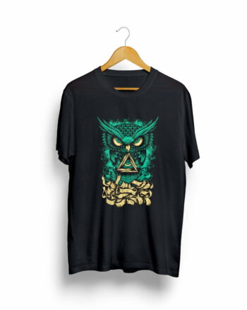 Psychedelic owl unisex t shirt