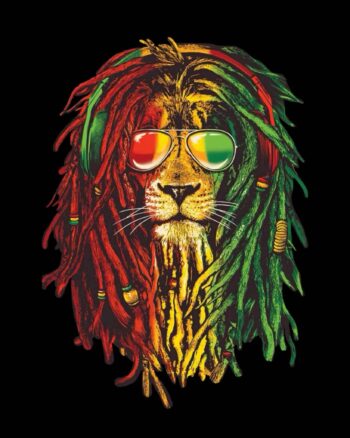 Reggae lion t shirt