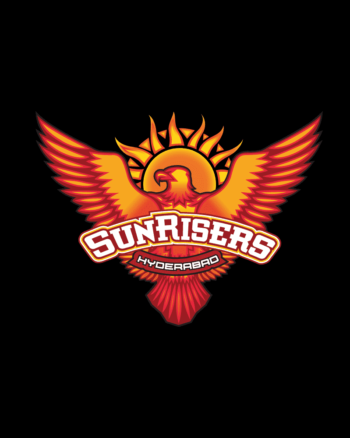 Sunrisers Hyderabad Black Unisex Polo IPL T-shirt Logo