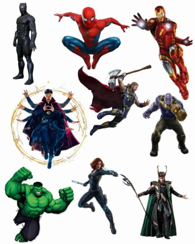 Marvel Comics collage