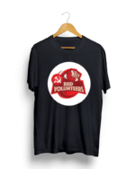 Red Volunteers Black T shirt