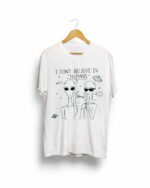 Stoner alien white t shirt