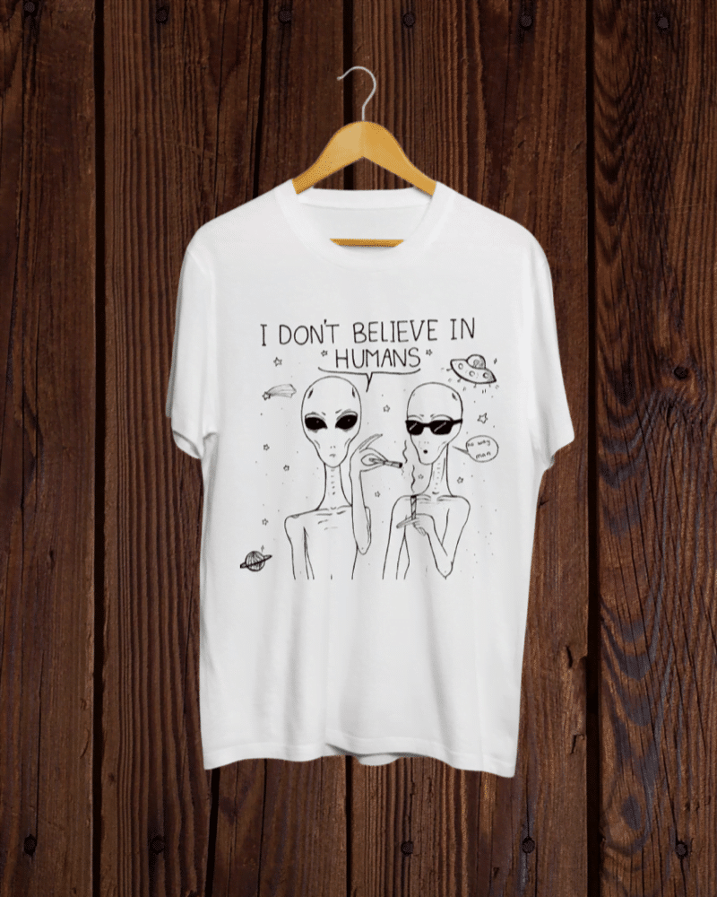 Stoner Alien white t shirt product image Buy Stoner Alien white T shirt - Image 1
