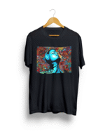Psychedelic art round neck T shirt