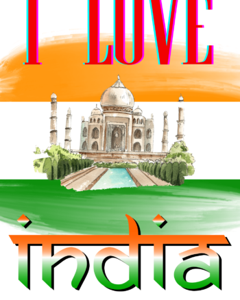 Buy I Love India print white T shirt