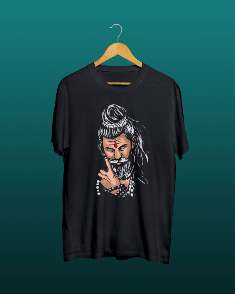 Angry shiva t shirt by oikotaantees product image Shop Shiva Graphic Black Unisex T shirt - Image 1