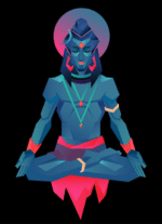 Buy Shiva art Black unisex T shirt - Image 2