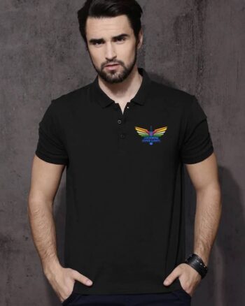 Lucknow Super Giants Black Unisex Polo IPL T-shirt