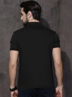 Back side Black Polo T shirt