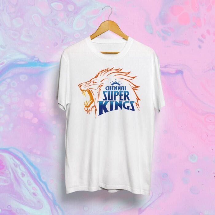 Chennai Super Kings CSK White Unisex IPL T-shirt