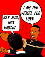 Will Smith Slapping Chris Rock Funny T-Shirt Design
