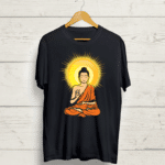 Buy Buddha art Black unisex graphic Tshirt