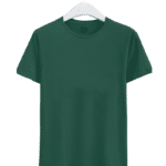 Bottle green Round neck unisex Tshirt