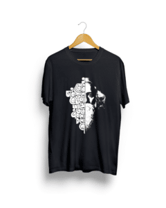 Ekla cholo re print Black Tshirt