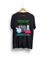 Buy Chemistry meme print Black TShirt - Image 3