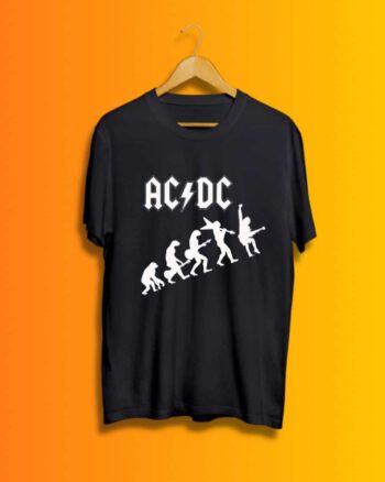 Buy ACDC Round Neck Black T shirt