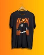 Buy Flash Round neck Black Tshirt