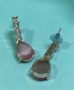 Buy American Diamond EarRing Pink Color