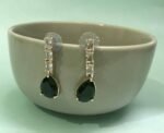 Buy Deep Green color American Diamond EarRing