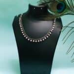 Buy Pink Stone German Silver Necklace