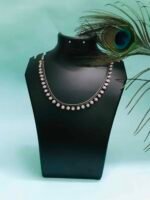 Buy Pink Stone German Silver Necklace