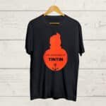 Buy TinTin round neck Black Tshirt