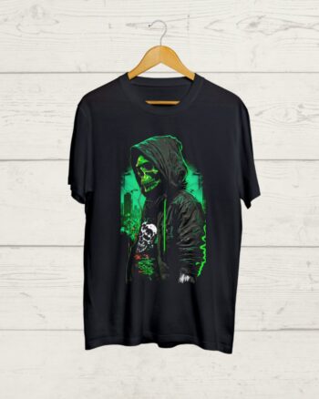 Skeleton Graphic print Black T shirt