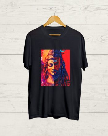 Shiva Graphic print Black Tshirt