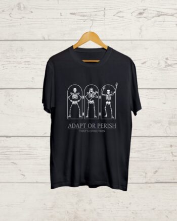 Adapt or Perish Black T shirt