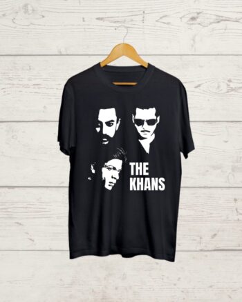 The Khans print Black T shirt