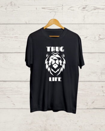 Buy Thug Life print Black T shirt