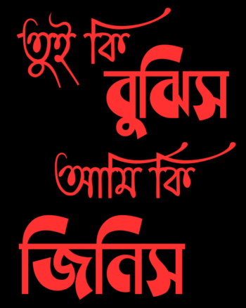 Tui ki Bujhish Ami ki Jinish