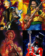 Rock Band Collage artwork