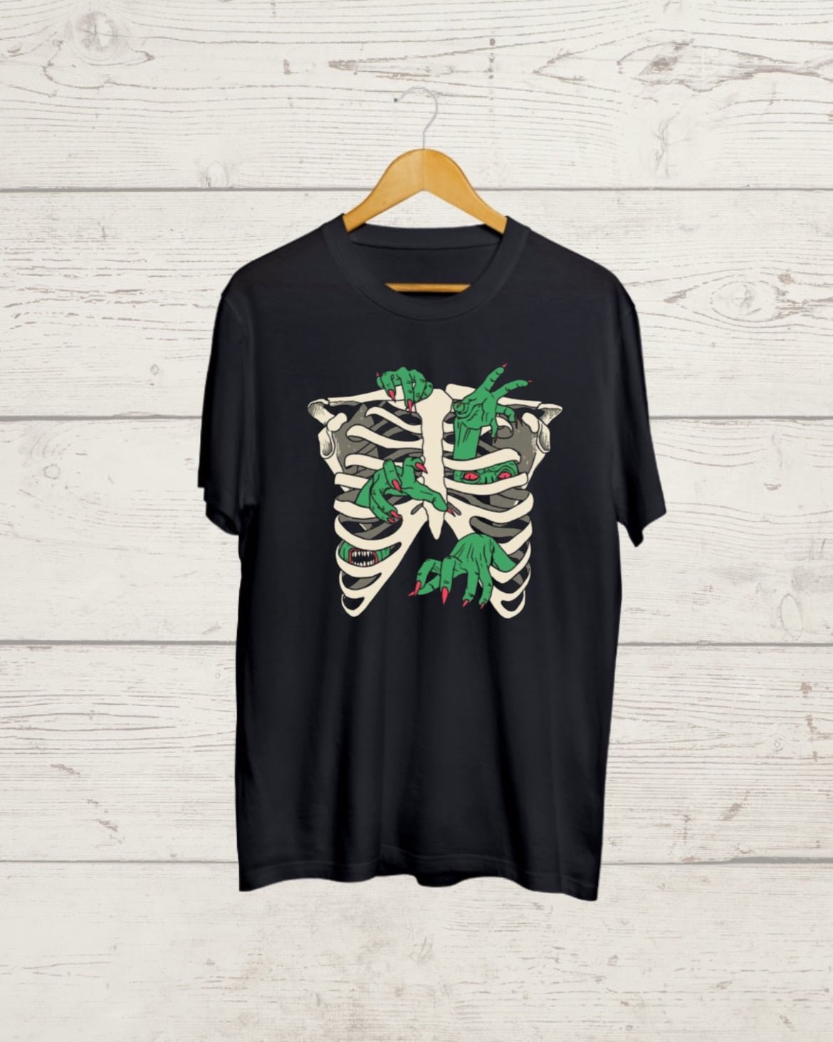 Buy Evil Heart print Black Tshirt Buy Evil Heart print Black T shirt