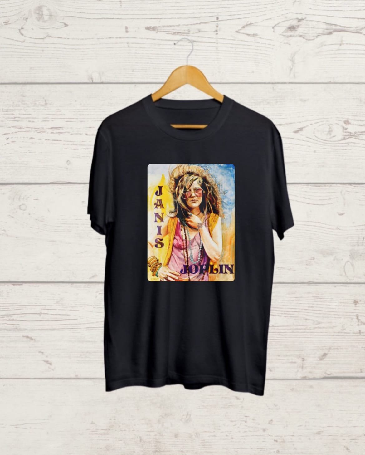 Buy Janis Joplin print Black T shirt Janis Joplin print Black Tshirt