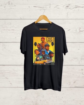 Buy Legends of HipHop print Black Tshirt