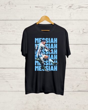 Lionel Messi print Black T shirt