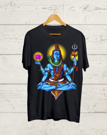 Buy Psychedelic Shiva print T shirt