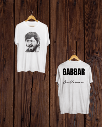 Gabbar the Gentleman print T shirt