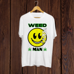 Buy Weedman print white Tshirt