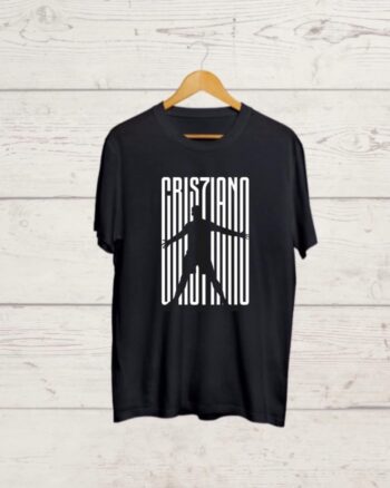 Buy Christiano Ronaldo print Black T shirt