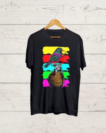 Buy Crow on a Bomb print T shirt