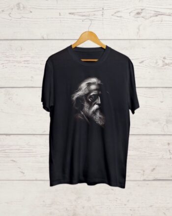 Rabindranath Tagore Black T shirt
